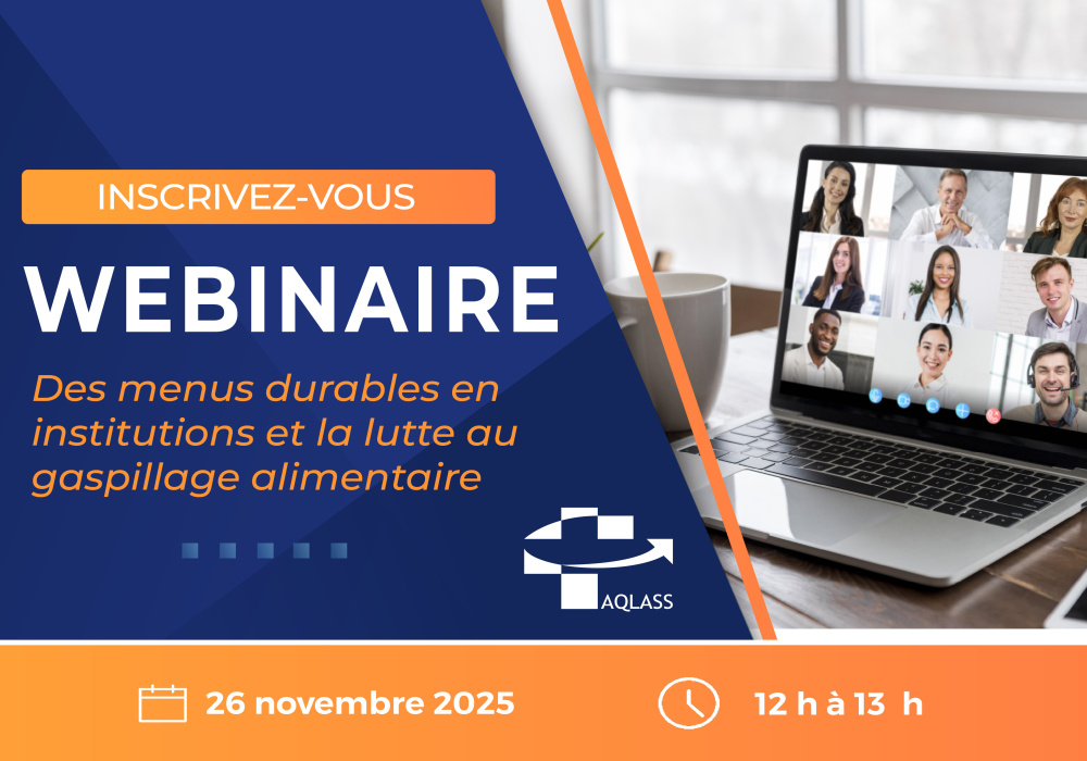 Webinaire | Des menus durables en institutions et la lutte au gaspillage alimentaire