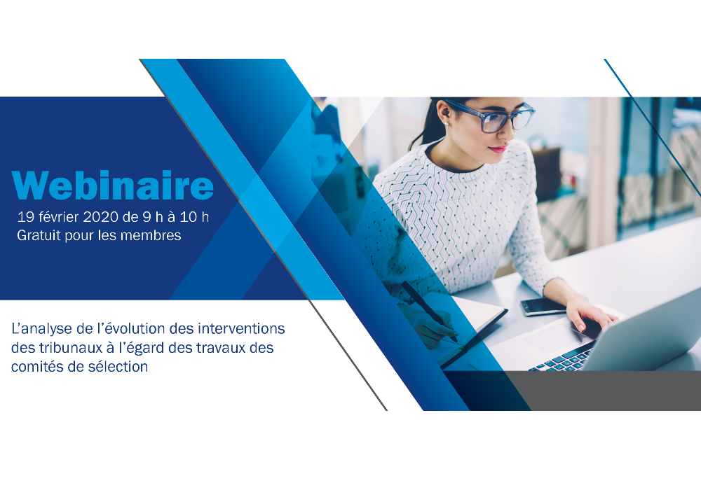 L’analyse de l’évolution des interventions des tribunaux à l’égard des travaux des comités de sélection